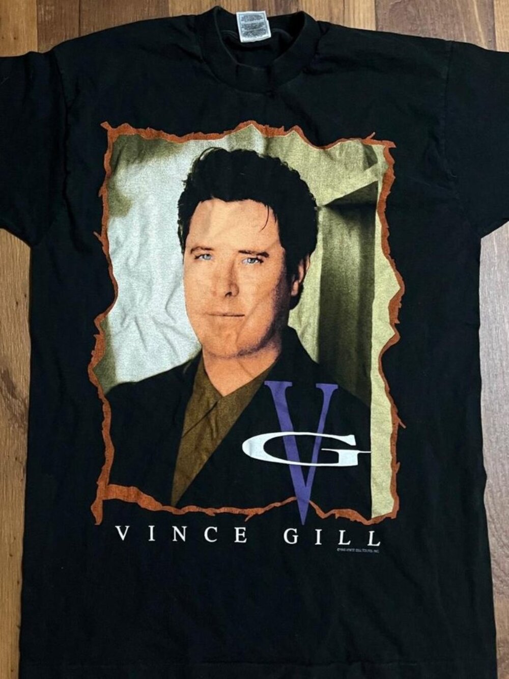Vintage Vince Gill 1996 Tour T Shirt Black 90's Country Tour Merch Cowboy